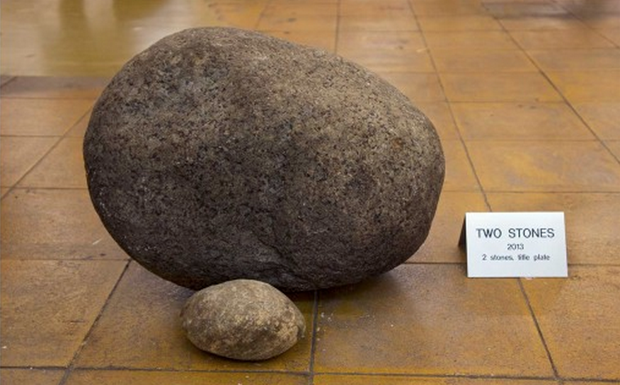 (Image 1 of 2) 2 stones, title plate