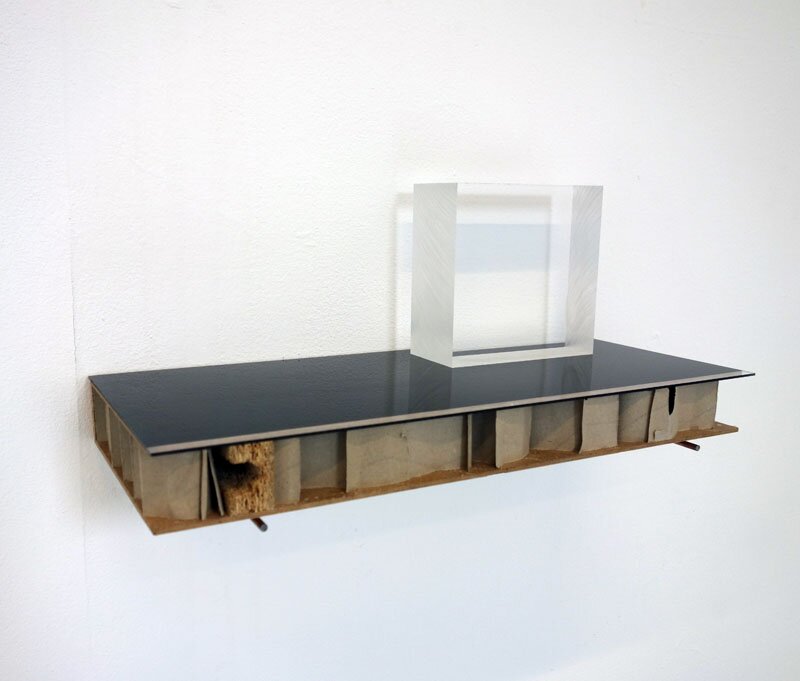 Plexiglass, cooper, cardboard