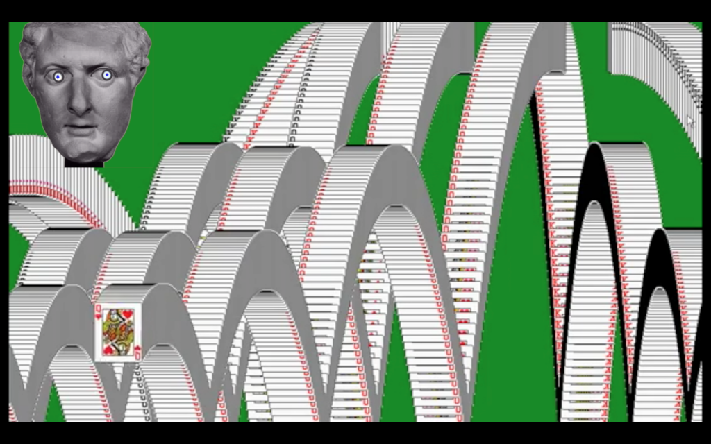 Synchronized double projection, HD video, colour and sound, loop