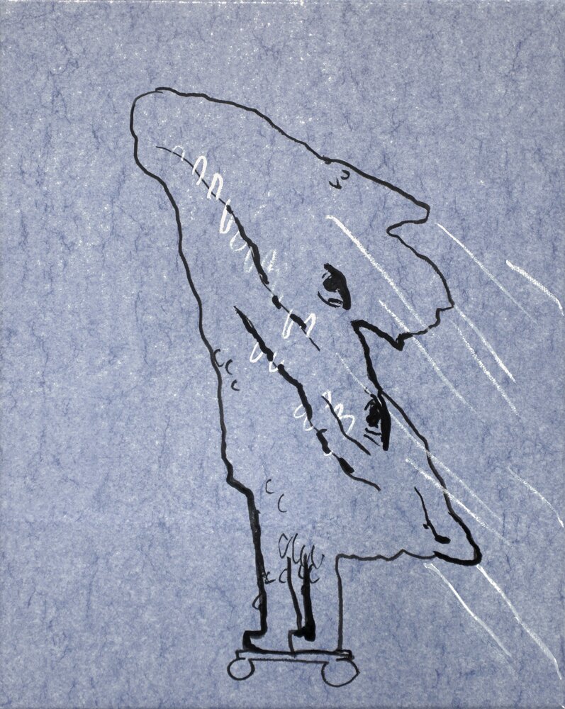 Industry marker on wax cloth