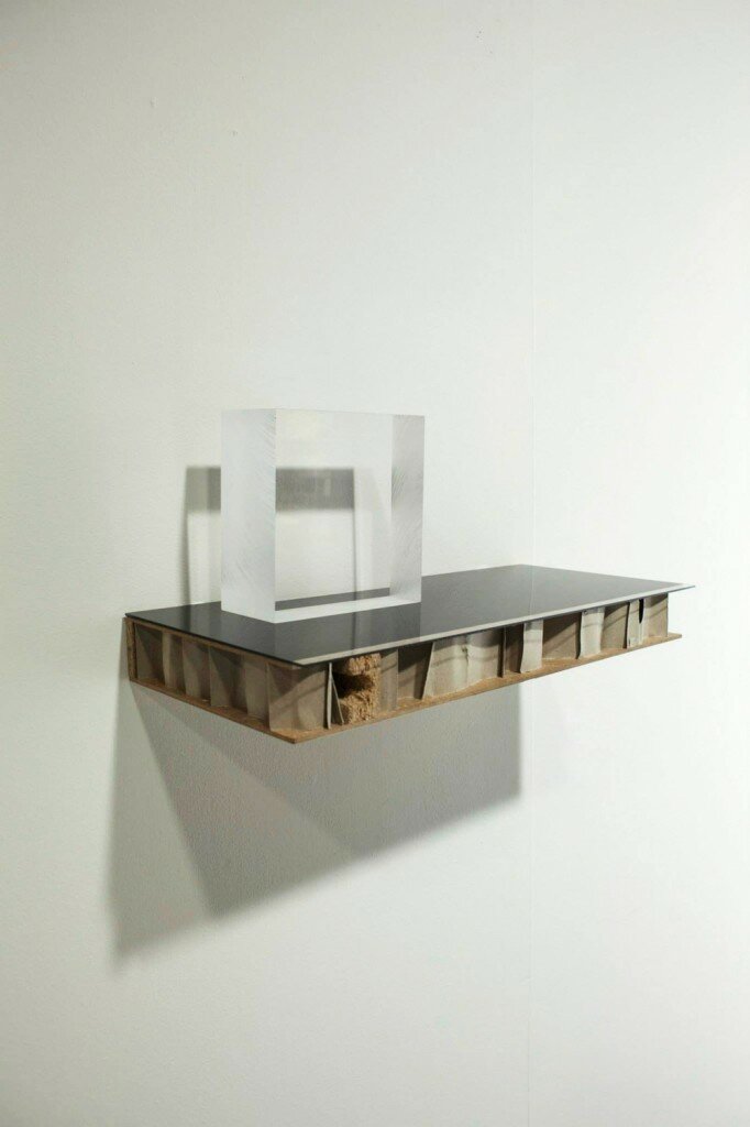 Plexiglass, paint, copper, cardboard